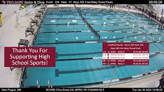 Boys Swimming amp Diving vs Mankato West [upl. by Yhtac]