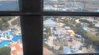 SkyTower OnBoard Cam at SeaWorld San Diego in San Diego California 08252023 [upl. by Harneen]