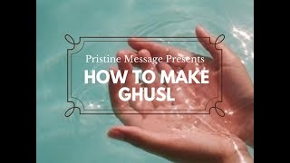 How to Make Ghusl  How to Perform Ghusl for Women [upl. by Emersen]