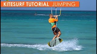 How to Kitesurf Jumping Part 1 small jumps medium jumps amp mistakes [upl. by Egni142]