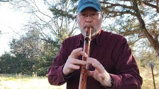 Wassail Wassail All Over Town cover on Native American Style Flute [upl. by Pardew]