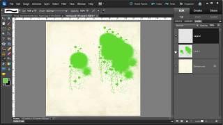 Create a Spray Mist using a Brush in Photoshop Elements [upl. by Rim]