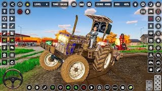 Tractor wala game tractor driving game tractor game [upl. by Ahsikit]