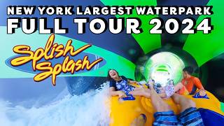 Splish Splash Waterpark 2024 FULL TOUR New York Largest Waterpark [upl. by Gal788]