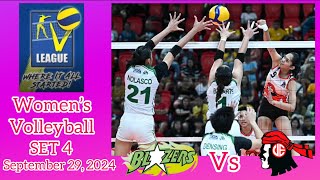 UE LADY WARRIORS VS ST BENILDE LADY BLAZERS SET 4 WOMEN’S VOLLEYBALL V LEAGUE WHERE IT ALL STARTED [upl. by Nesto]