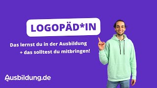 Was machen Logopäden Aufgaben Gehalt und weitere Infos zur Ausbildung [upl. by Smitty]