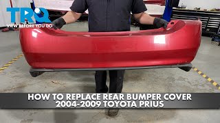 How to Replace Rear Bumper Cover 20042008 Toyota Prius [upl. by Ecnarolf]