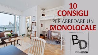 10 Consigli per Arredare un Monolocale  Belula Design [upl. by Ahsirtap]