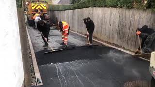 M E Contractors tarmac laying driveway [upl. by Lottie]