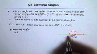 Find CoTerminal Angles Q2 [upl. by Ozmo339]