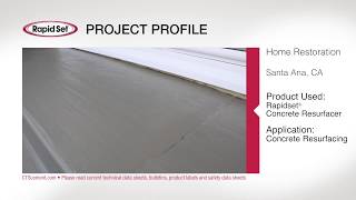 Rapid Set® Concrete Resurfacer Home Restoration [upl. by Lindsey]