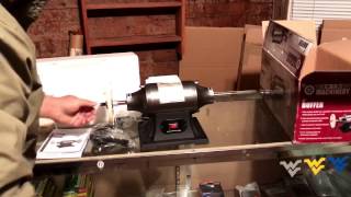 Harbor Freight Central Machinery 6quot buffer Unboxing [upl. by Ojillek]