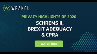 Privacy Highlights of 2020 ‐ Schrems II Brexit Adequacy amp California CPRA  Stephen Ragan Wrangu [upl. by Remsen996]