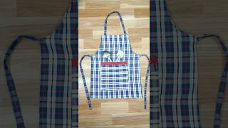 Kitchen apron making at home shorts apron kitchenapron kitchenitems reuseideas diy [upl. by Nwahsek]