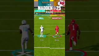 Tyreek Hill vs Xavier Worthy Race  Madden 25 PS5 [upl. by Er759]