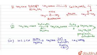 How will you prepare the following  i Acetoxime from acetaldehyde \quot \quot  ii Propionic [upl. by Assirual]