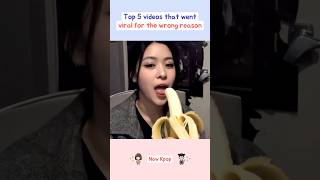 Top 5 videos that went viral for the wrong reason kpop shorts [upl. by Ailuy]