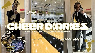 CHEER DIARIES DAYS IN MY LIFE AS A VARSITY CHEERLEADER  grwm school vlog  pep rally and etc [upl. by Fital]