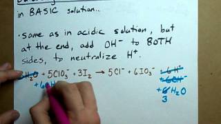 Balance a Redox Reaction BASIC solution [upl. by Inus601]