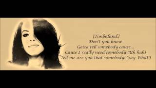 Aaliyah  Are You That Somebody Lyric Video [upl. by Dode]