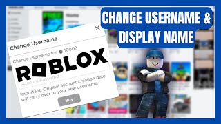 How To Change Roblox Username amp Display Name [upl. by Orion]