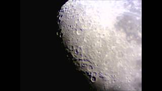 Moon with Meade StarNavigator 102mm Refractor Telescope [upl. by Ynaffets]