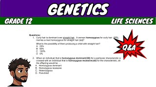 Genetics Grade 12 Life Sciences [upl. by Aihsakal]