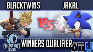 Frostbite 2018 Smash 4 Singles WINNERS QUALIFIER  EMG  Blacktwins Cloud vs Jakal Sonic [upl. by Kahlil916]