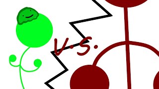 Green Stickman VS Maroon Stickman Animation [upl. by Belia446]