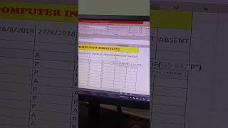 how to calculate absent amp present in Excel [upl. by Jamnes214]