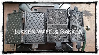 Lukken wafels bakken [upl. by Oironoh]