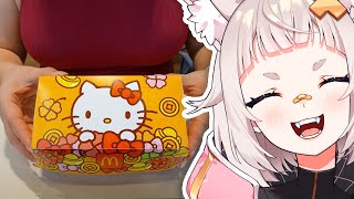 Shirahiko Reacts to Hello Kitty McDonalds In Thailand [upl. by Arehsat]