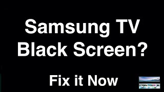 Samsung TV Black Screen with Sound  Fix it Now [upl. by Eirellam]