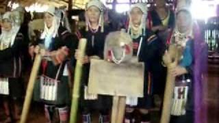 Traditional Karen Hill Tribes of Myanmar Dancing and Singing Refugees [upl. by Lindsley]