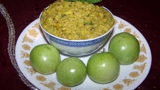 Green Tomato ChutneyAndhra style [upl. by Jaunita]