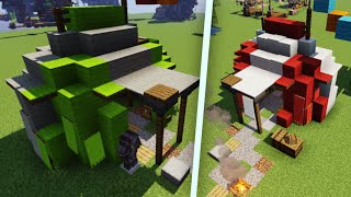 Ritterliche Zelte in Minecraft⛺  Baututorial Minecraft 116 [upl. by Ivek]