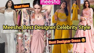 Meesho Haul  Meesho Beautiful 3 Piece DressGown Haul💃Meesho Anarkali Kurta Sets💃Rakhi Outfit Idea [upl. by Arlan110]