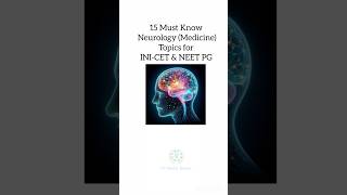 15 Must Know Neurology Medicine Topics for INICET amp NEET PG shorts ytshorts [upl. by Grete]