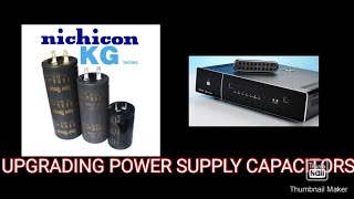 UPGRADING POWER SUPPLY CAPACITORS ROKSAN K3 DAC [upl. by Oilime]