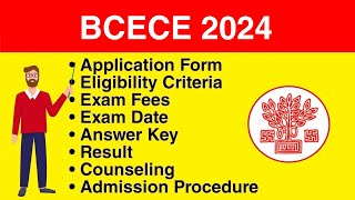 BCECE 2024  Application form Eligibility Criteria Exam Date Syllabus [upl. by Lathe]