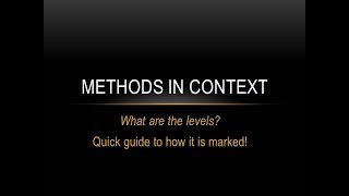 A Sociology What are the LEVELS in the methods in context [upl. by Selda]