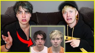 Reacting to Memes of Our Arrest  Colby Brock [upl. by Koser]