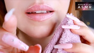 ★ASMR★ cleaning amp softly tapping  scratching your face  Dream Play ASMR [upl. by Letsou490]