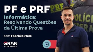 Concurso PF e PRF  Informática Resolvendo Questões da Última Prova [upl. by Neetsirhc]