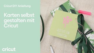 Karten selbst gestalten mit Cricut [upl. by Aserret]