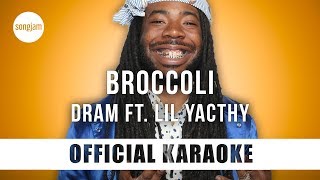 DRAM  Broccoli ft Lil Yachty Official Karaoke Instrumental  SongJam [upl. by Aliahs]