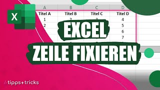 Excel Zeilen fixieren  so gehts [upl. by Sairacaz]