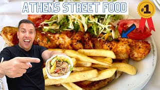 Athens  Halal Food Guide  KING Of Street Food Greek FOOD Tour [upl. by Bartholemy]