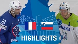 France  Slovenia  Highlights  IIHFWorlds 2017 [upl. by Wendall]