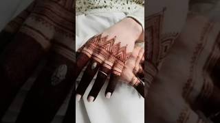 Finger mehndi design😍✨ mehndi hennadesignsforbeginnersstepbystpyoutubeshorts henna [upl. by Kalila729]